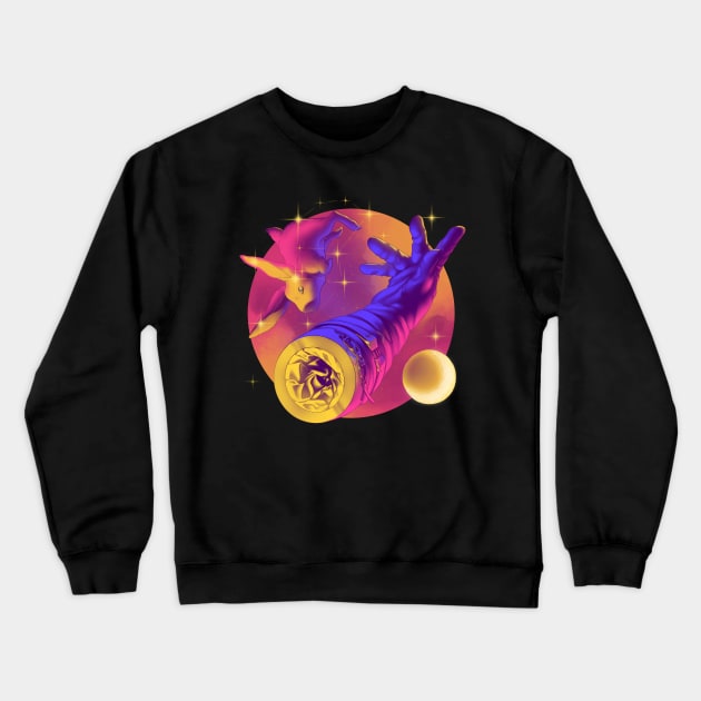 Rabbit Astronaut Glove Crewneck Sweatshirt by TheSamDS